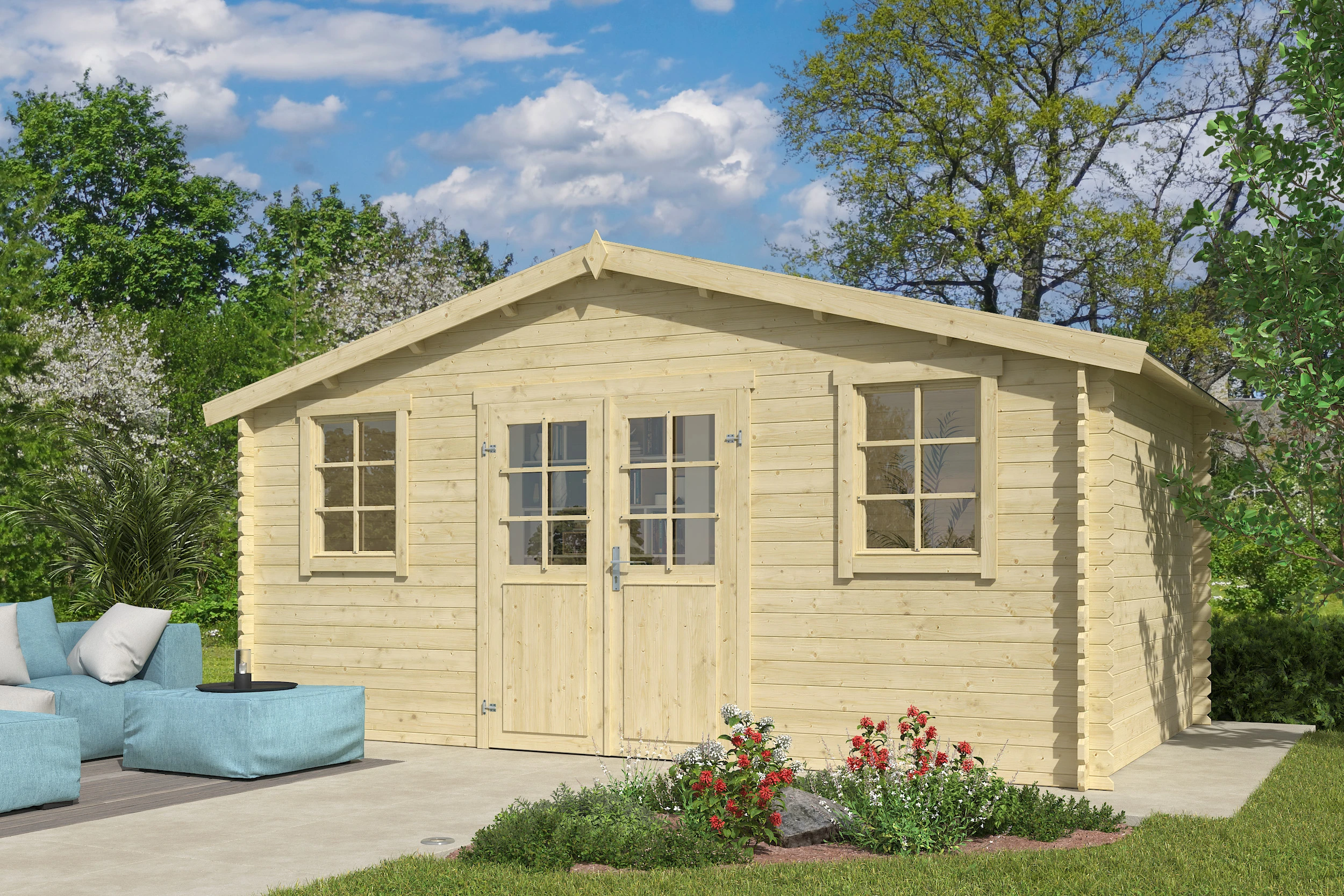 Outdoor Life Blokhut Udo 480 x 300 cm - Afbeelding 1